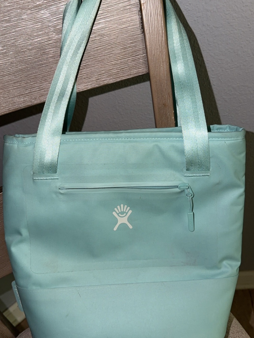 Hydro Flask Seafoam Green Tote with Front Zip Pocket